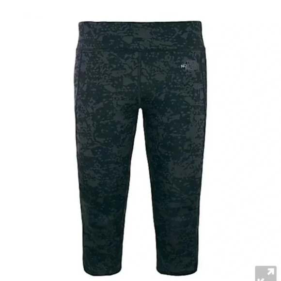 The North Face Women's Black Print Pulse Capri Tight - Picture 2 of 7